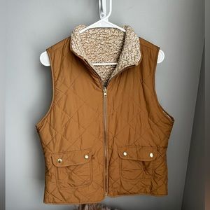 Camel Reversible Vest - Medium